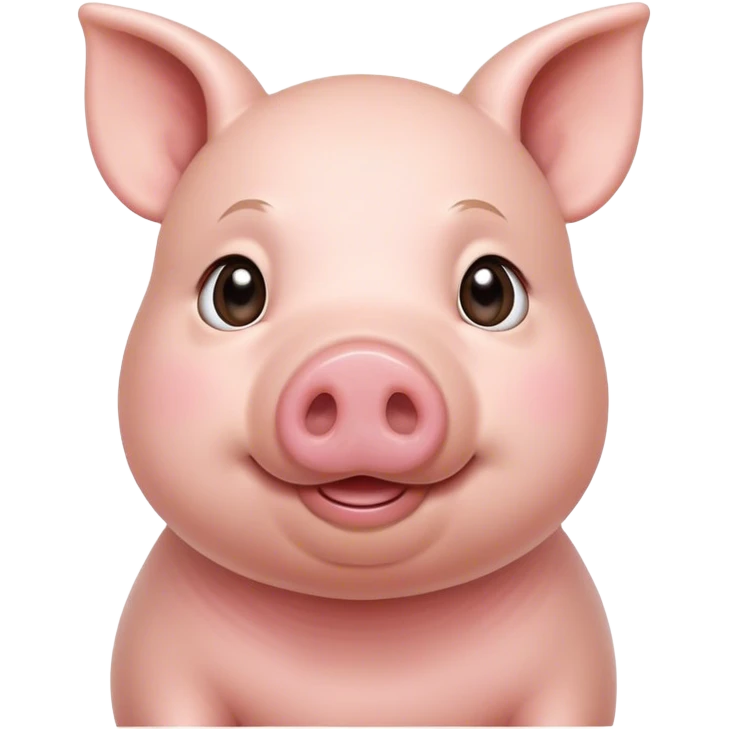 close up image of a pig and it should be cute emoji