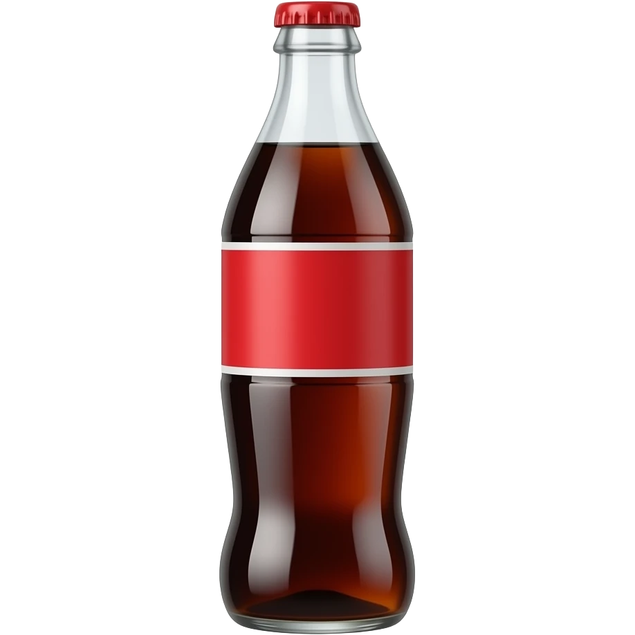 cola bottle without any branding emoji