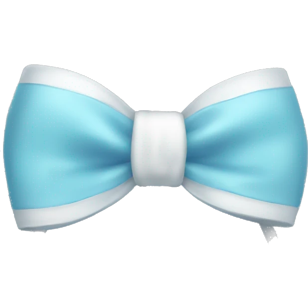Light blue bow emoji