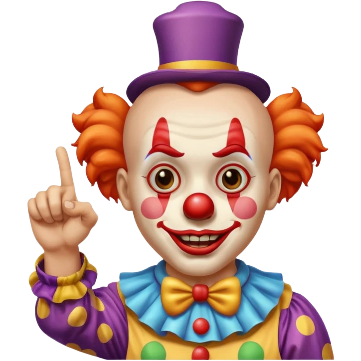 clown pointing emoji