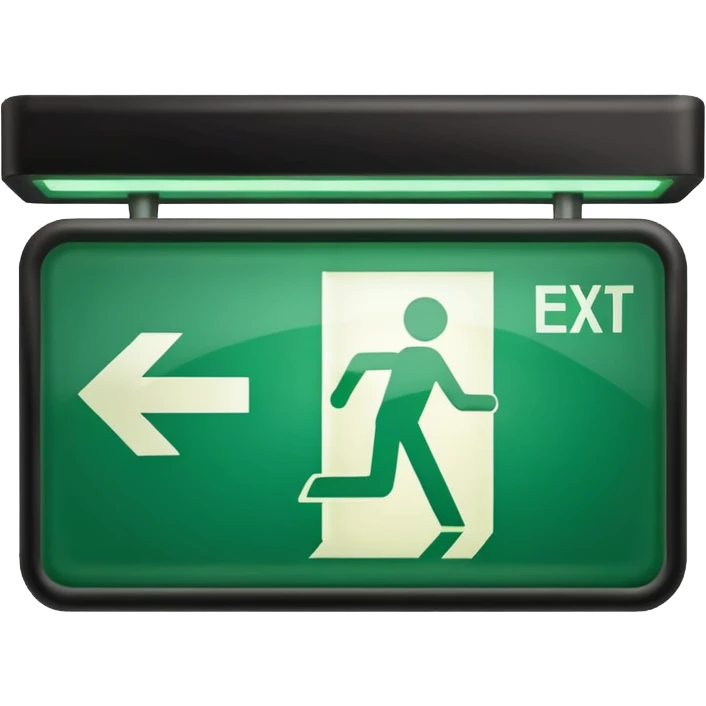 Emergency exit emoji