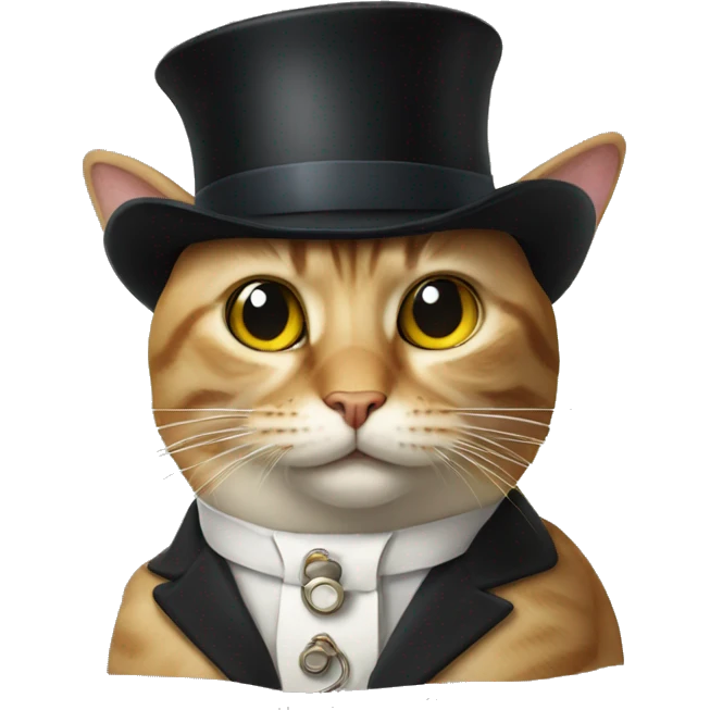cat with a monocle  emoji