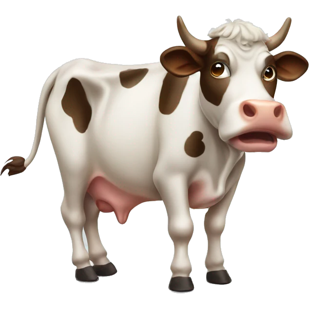 Cow farting emoji