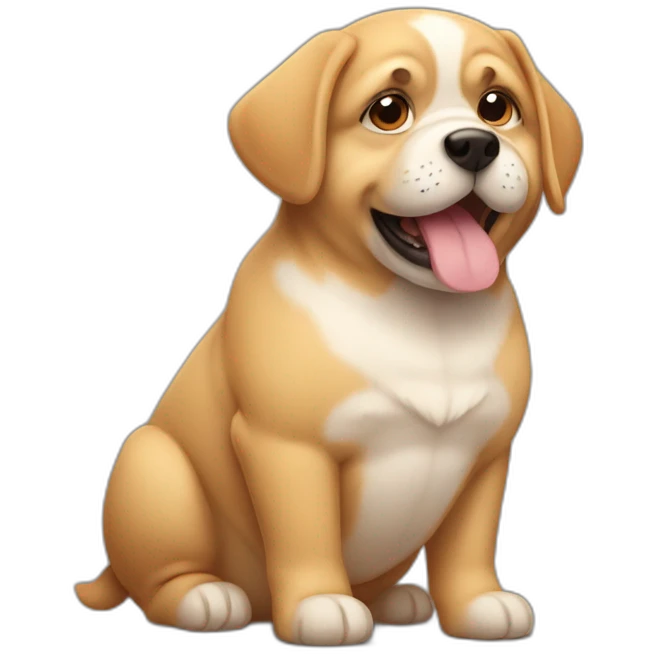 a fat puppy emoji