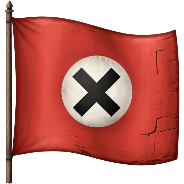 Hazme un emoji de la bandera nazi  con el real logo nazi bandera roja emoji
