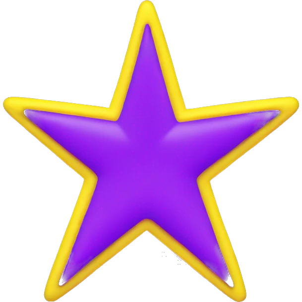 neon yellow star  emoji