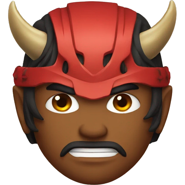 devil samurai emoji