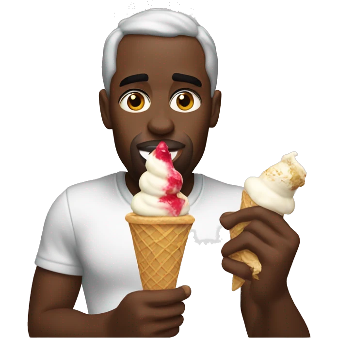 p diddy eating ice cream emoji