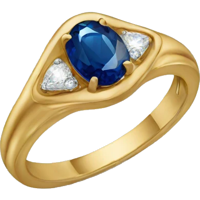 ring with sapphire emoji