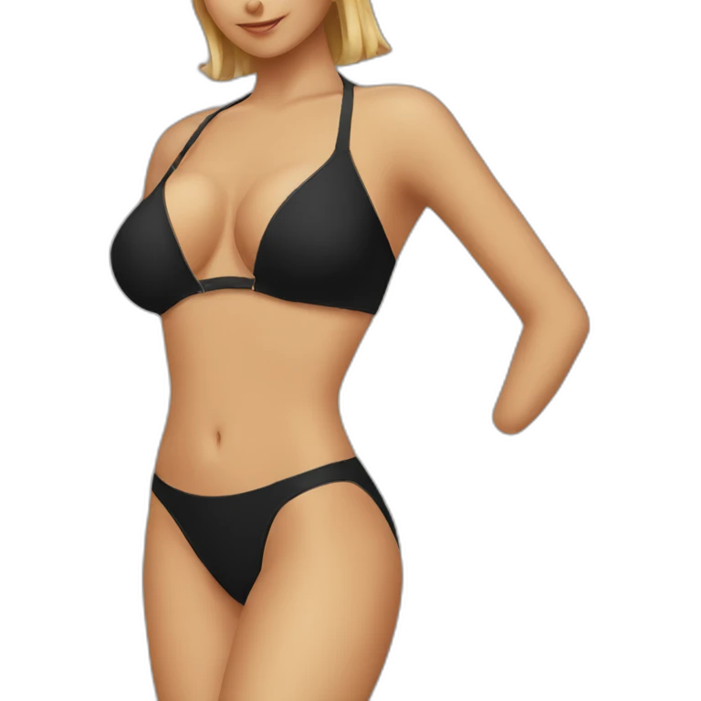 Black window Bikini emoji