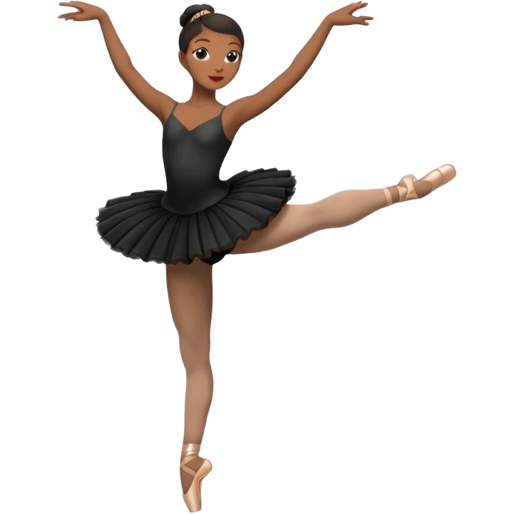 full body balet with black tutu emoji