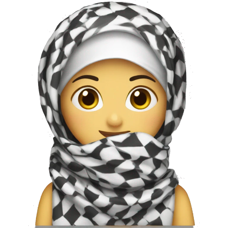 Keffiyeh girl emoji