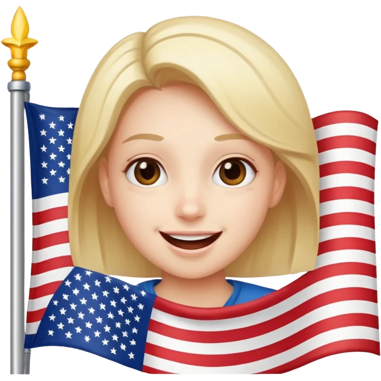 The Joyful American emoji