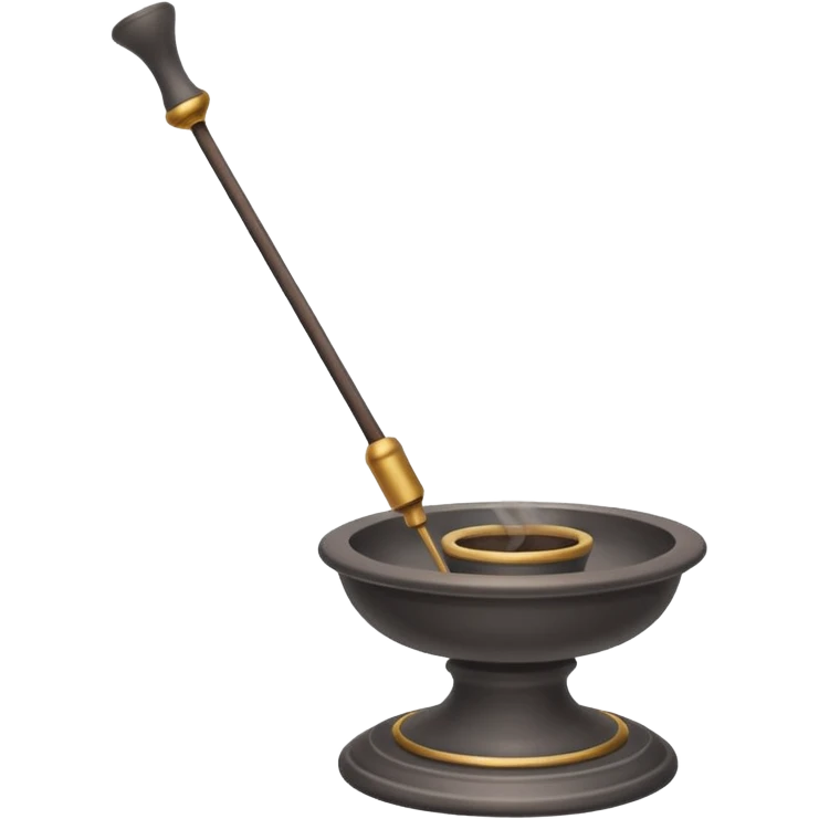 Burning incense on a traditional leaning holder  emoji