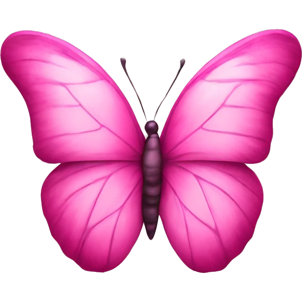 Butterfly hearts pink emoji