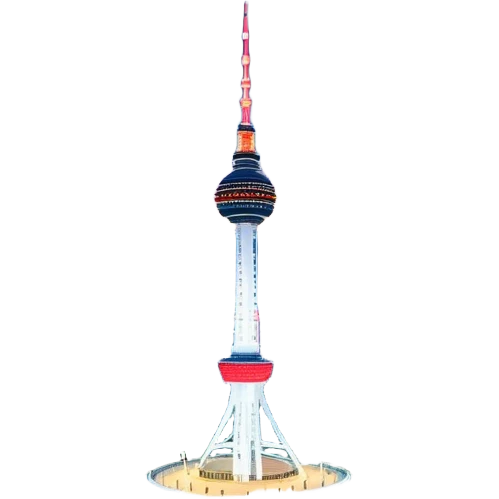 N Seoul Tower Landmark Emoji – Showing the tower atop Namsan Mountain with city lights in the background. emoji