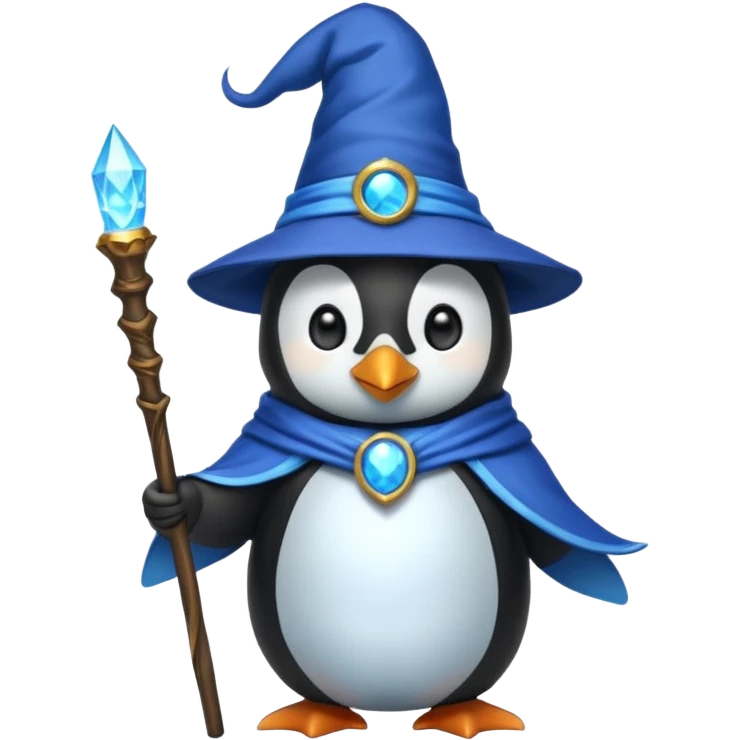 Penguin Wizard emoji