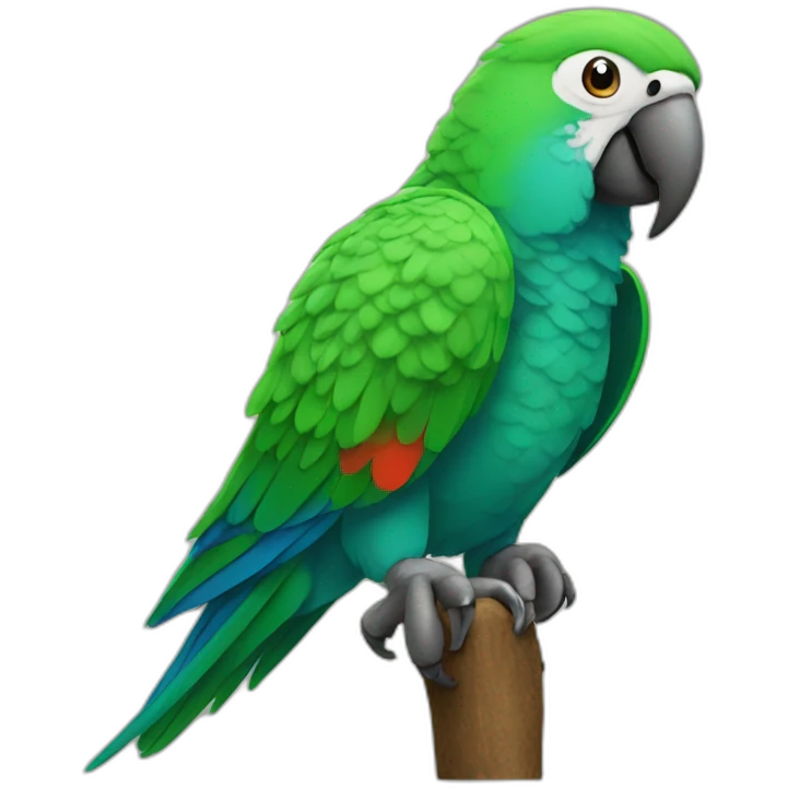Parrot-speakimg emoji
