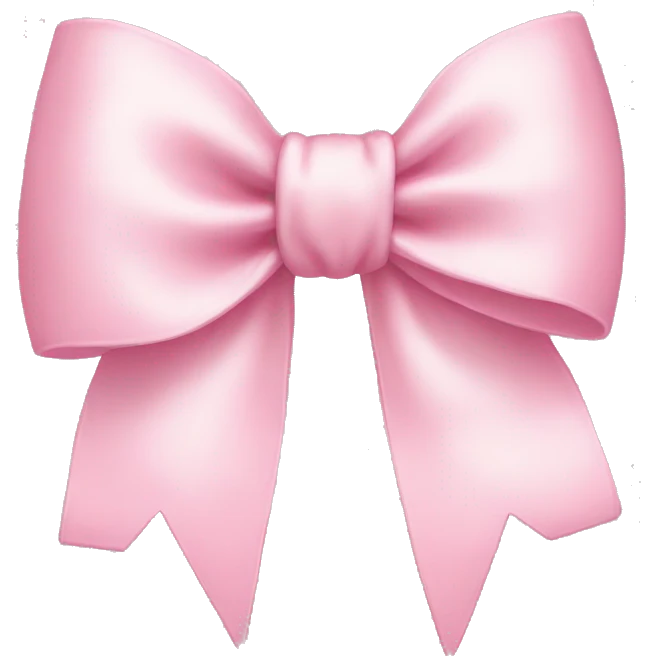 light pink bow emoji