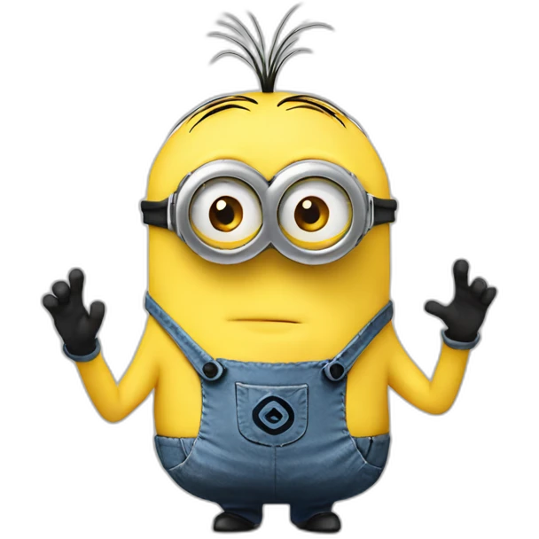  minion make a heart by hands emoji