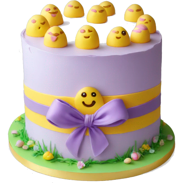 cake, Easter emoji