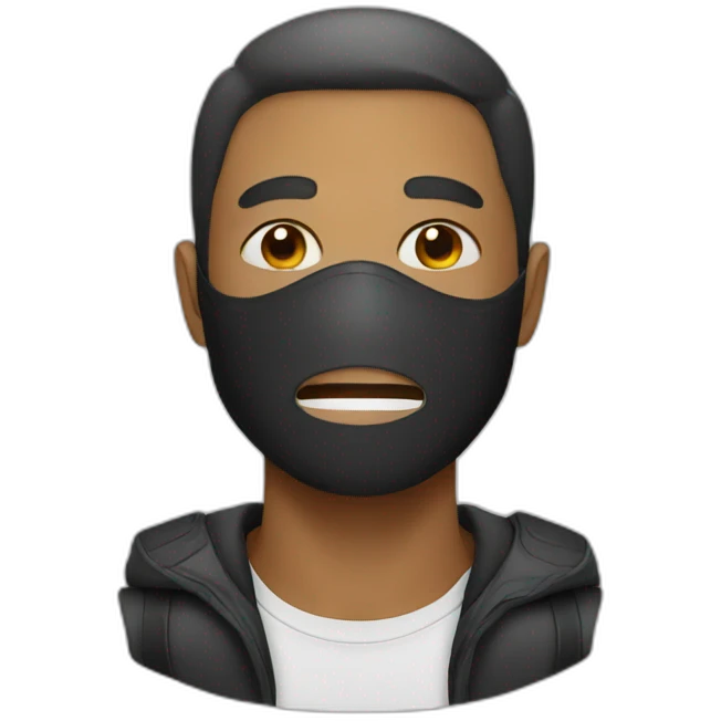 Man with mask emoji