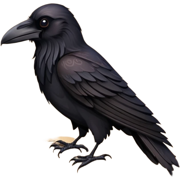 Raven on a book emoji