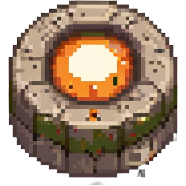 forge with fire and bricks emoji