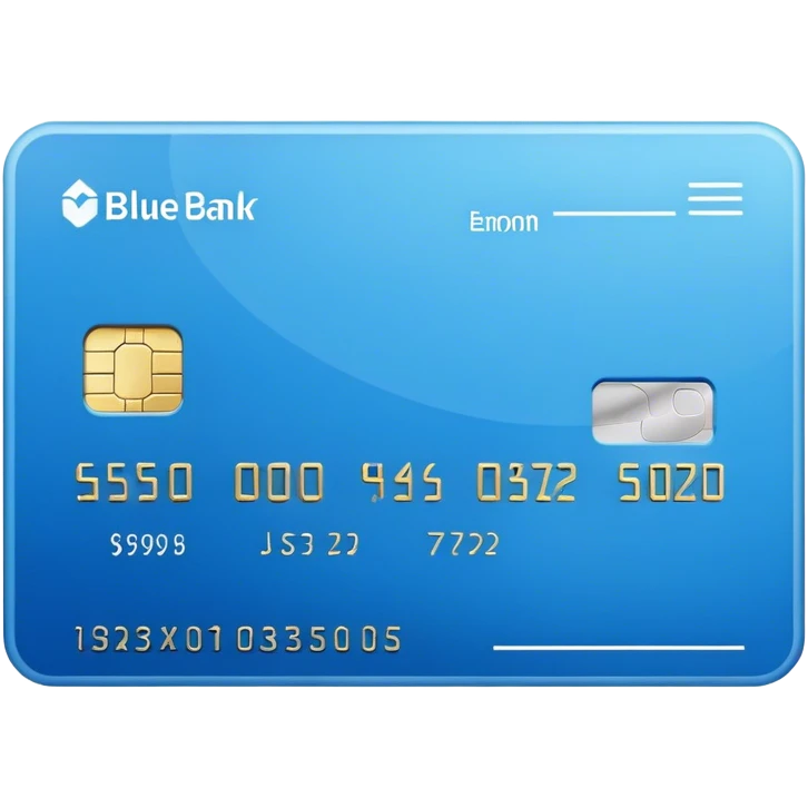 Bank check blue emoji