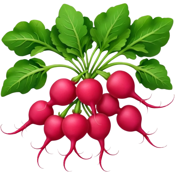 bunch of radish emoji