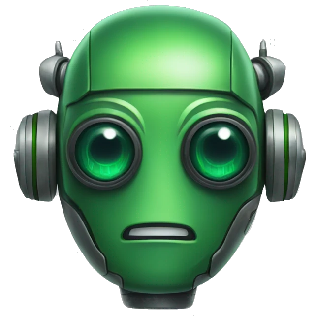 green robot emoji