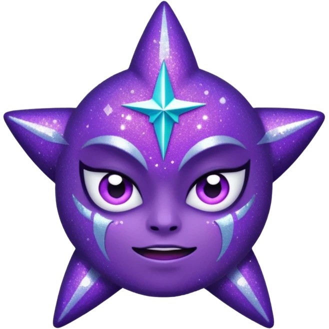 star demon purple glitter emoji