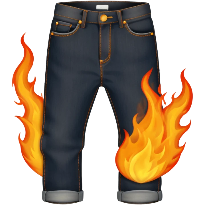 jeans on fire emoji