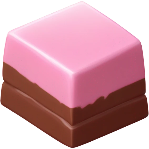 light pink chocolate emoji