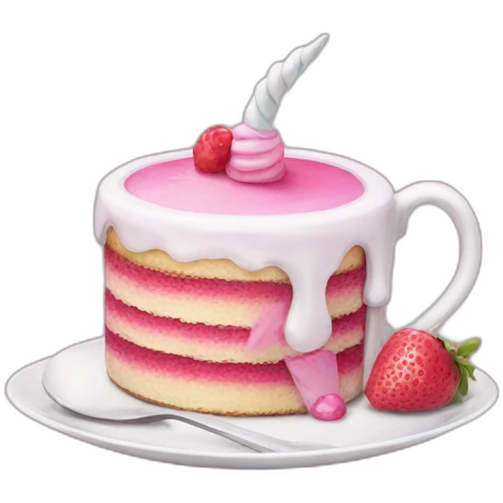 tea + cake + unicorn  emoji
