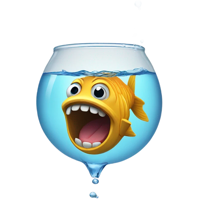 Fish drinking  emoji