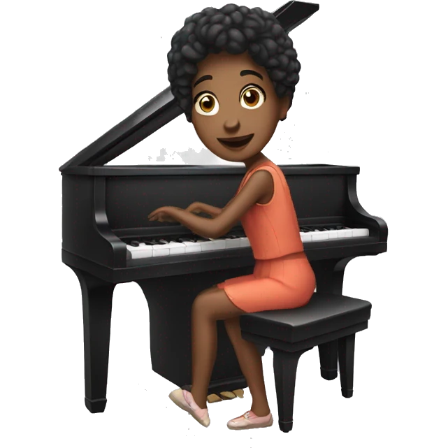 Play piano girl emoji