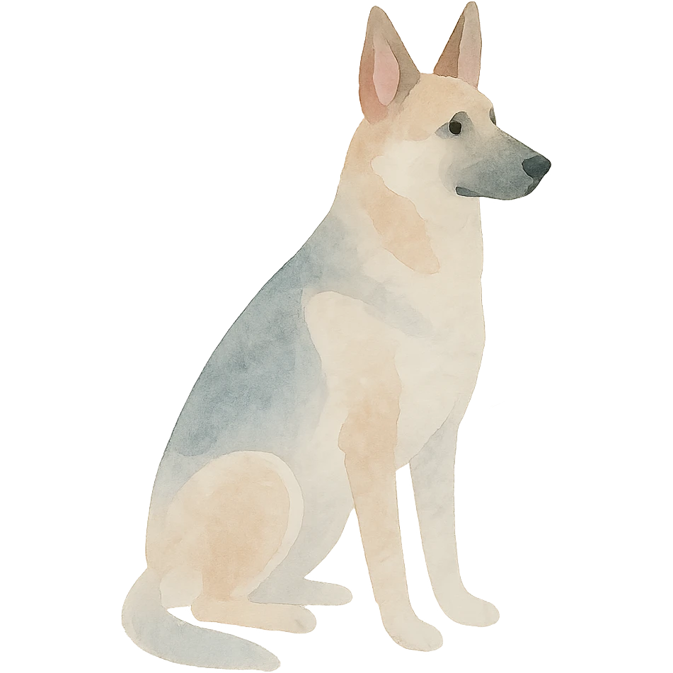 German shepherd dog emoji