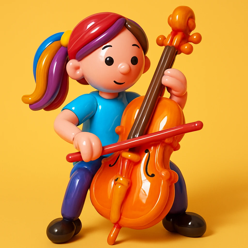 girl playing cello emoji