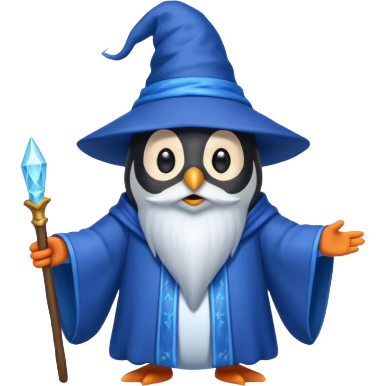 Penguin Wizard emoji