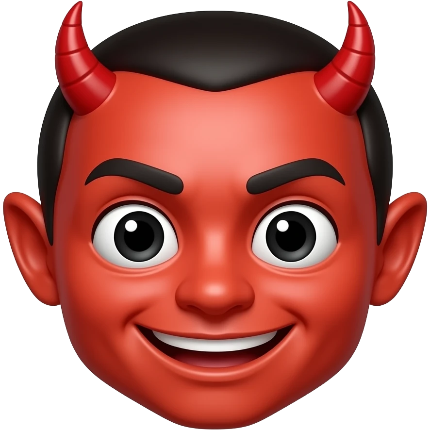 Funny devil emoji