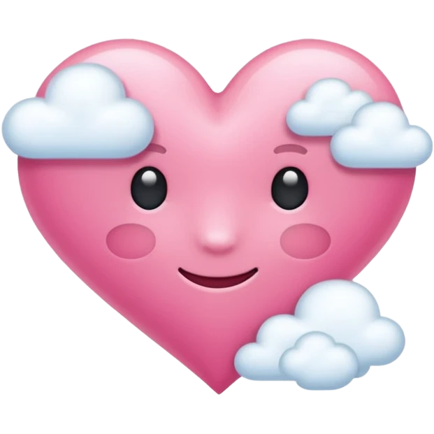 pink heart + cloud emoji emoji
