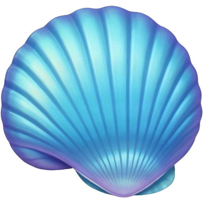 A light blue sea shell  emoji