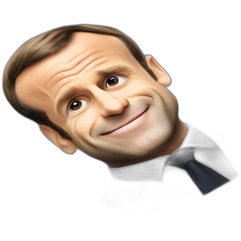 Emmanuel Macron torsr nu sur un T-Max emoji