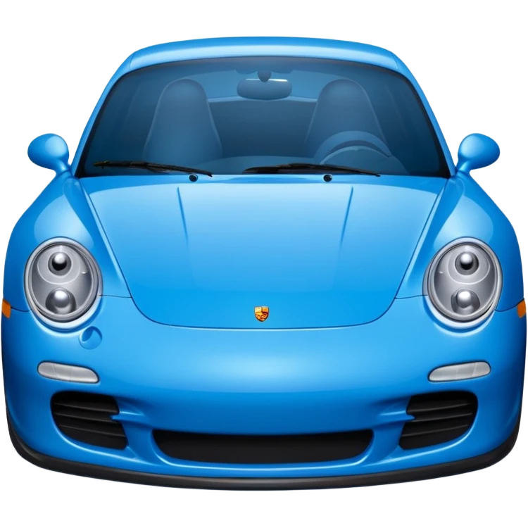 2004 blue porsche carrera with eyes emoji