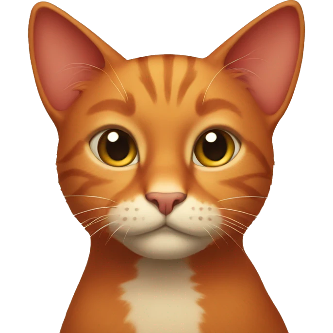 Red cat emoji