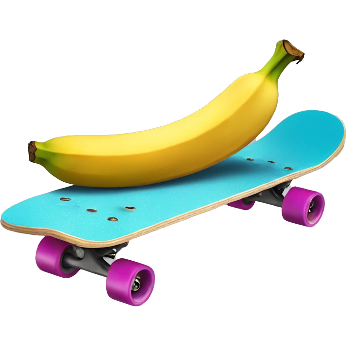 Banana on skateboard  emoji