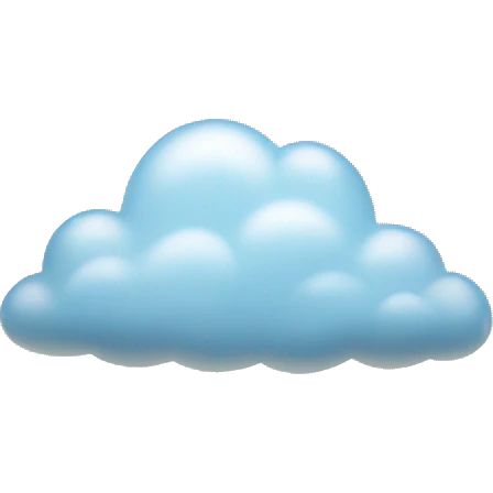 clouds with rays coming out of it  emoji