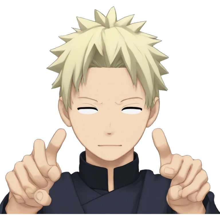 Jujutsu Kaisen Satoru Gojo Domain Expansion Hand Sign emoji