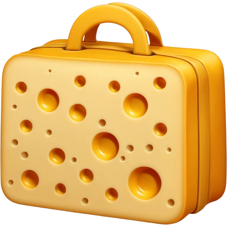 Crea un emoji estilo caricatura de una bolsa de Cheese Tris. emoji